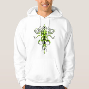 Tribal Tattoo Alien Species 217 green Hoodie