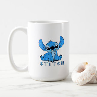 Tribal Tattoo Blue Alien - Cute Polynesian Stitch Coffee Mug