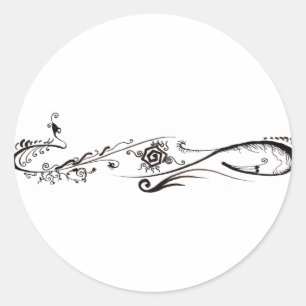 Tribal Tattoo Classic Round Sticker