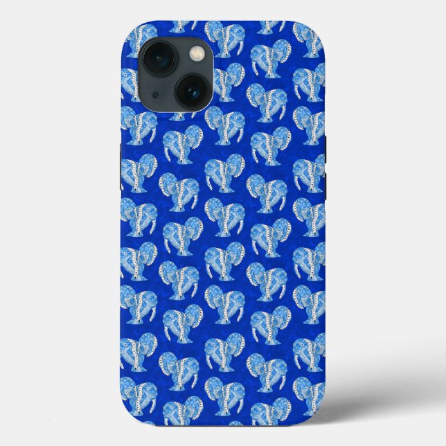 Tribal Tattoo Manatees Ocean Blue Case-Mate iPhone Case (Back)