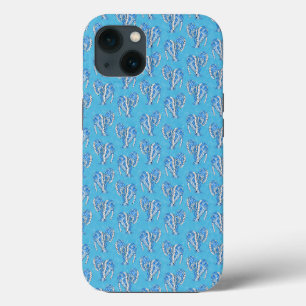Tribal Tattoo Manatees Ocean Blue iPhone 13 Case