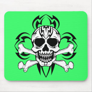 Tribal Tattoo Skull Mouse Mat