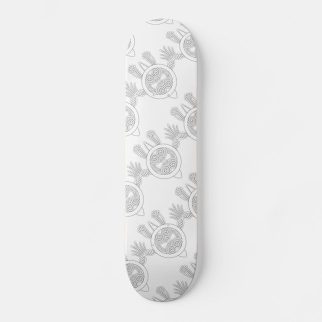 Tribal Tattoo Turtle Skateboard (Front)