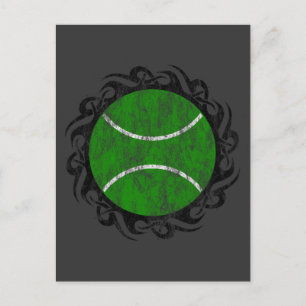 tribal tennis. postcard