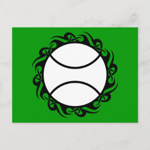 tribal tennis. postcard