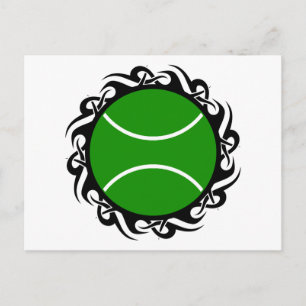 tribal tennis. postcard