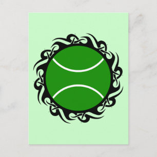 tribal tennis. postcard