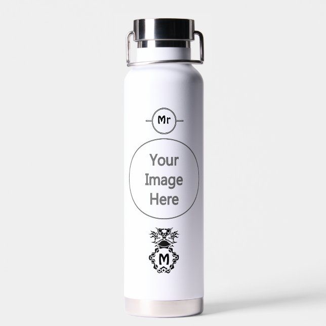 Tribal Texas Horned Lizard Toad Pride Water Bottle (Back)