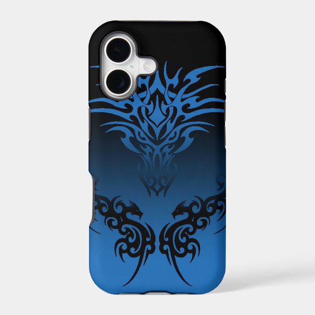 tribal three  dragon phone case (Back)