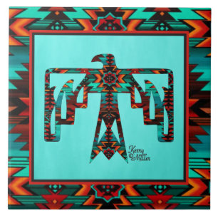Tribal Thunderbird  Ceramic Tile