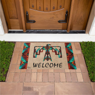 Tribal Thunderbird Welcome Doormat