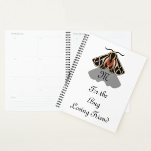 Tribal Tiger Moth Monogram Planner