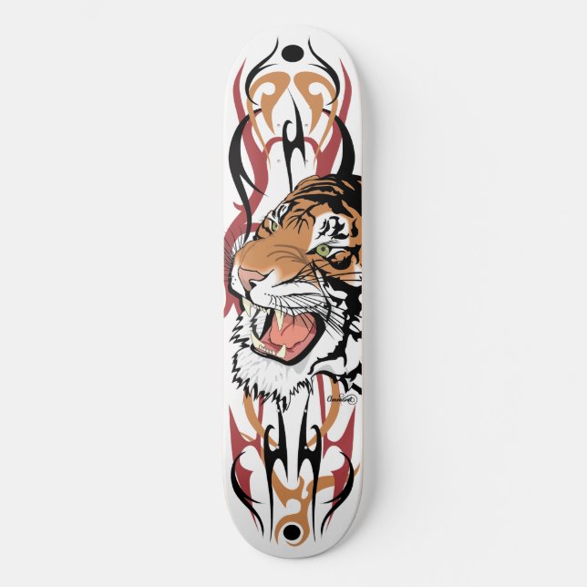 Tribal Tiger Pro Skateboard - 2 (Front)
