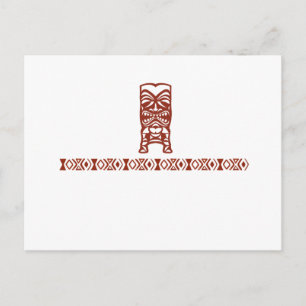 Tribal Tiki Post Card
