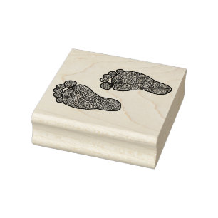 Tribal Toes Rubber Stamp