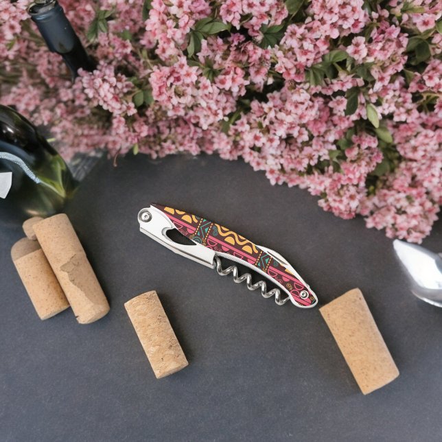 Tribal Traditional Pattern Corkscrew (Corkscrew Bottle Opener)