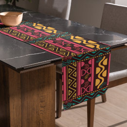 Tribal Traditional Pattern Short Table Runner