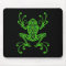 Tribal Tree Frog (green & black)