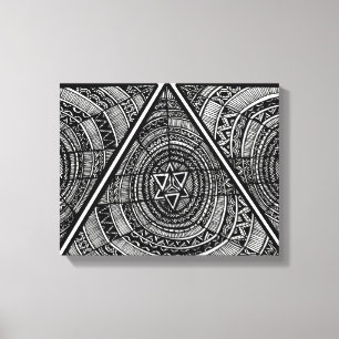 Tribal Triangle Canvas Print