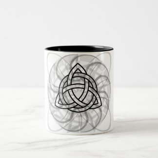 Tribal Triquetra Tattoo Two-Tone Coffee Mug