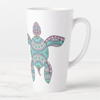 Tribal Turtle Latte Mug