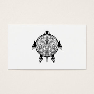 Tribal Turtle Shield Tattoo