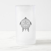 Tribal Turtle Shield Tattoo