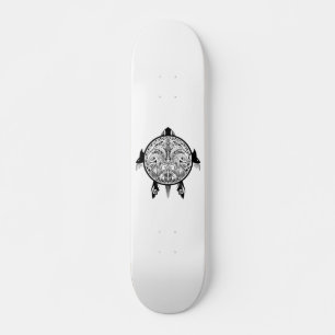 Tribal Turtle Shield Tattoo Skateboard