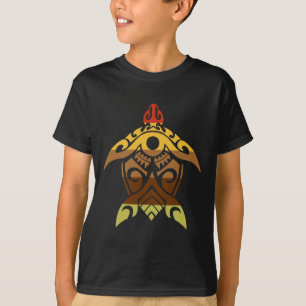 Tribal Turtle Thanksgiving Day Cool Polynesian Fal T-Shirt