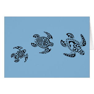 Tribal Turtle Trio Design