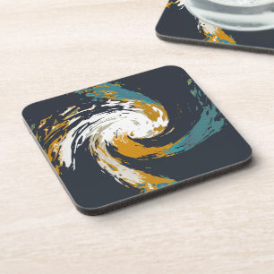 Tribal Twirl Into The Universe Pattern Coaster