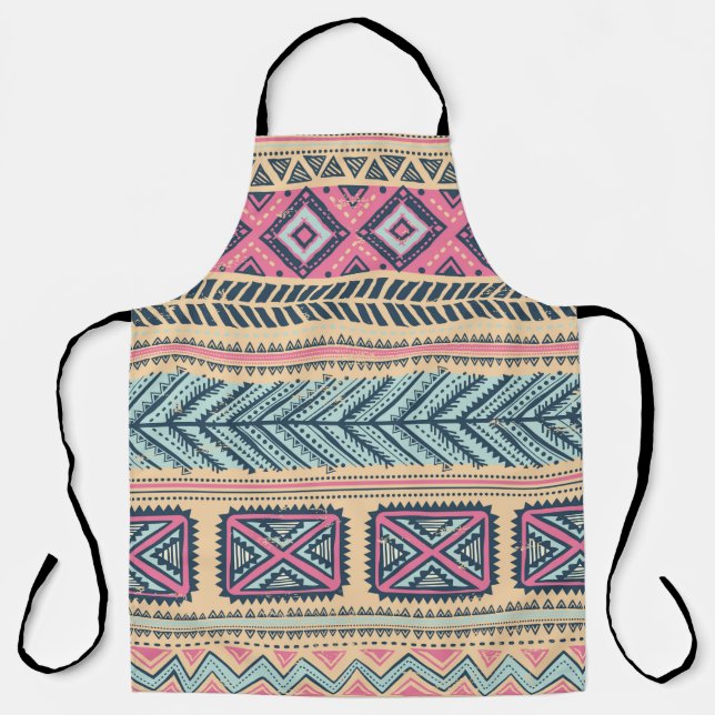 Tribal vintage ethnic seamless  apron (Front)