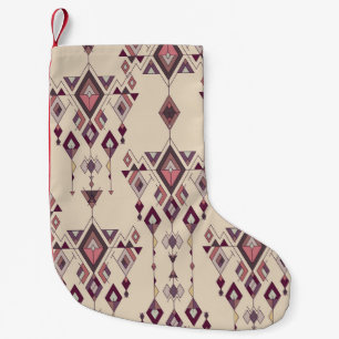 Tribal Vintage Ethnic Seamless Aztec Small Christmas Stocking