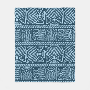 Tribal vintage ethnic seamless  fleece blanket