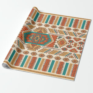 Tribal vintage ethnic seamless illustration wrapping paper
