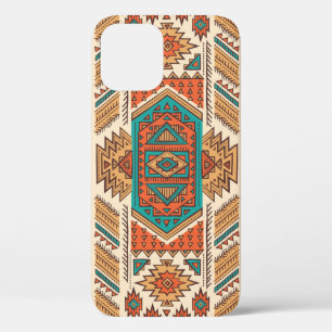 Tribal Vintage: Ethnic Seamless Pattern iPhone 12 Case