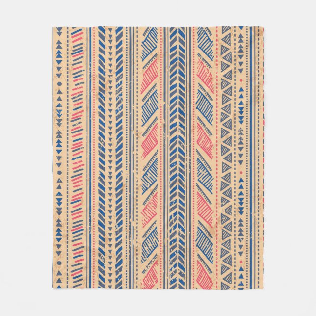 Tribal vintage ethnic: seamless pattern. fleece blanket (Front)