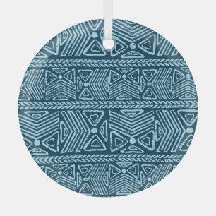 Tribal vintage ethnic, seamless pattern. glass tree decoration