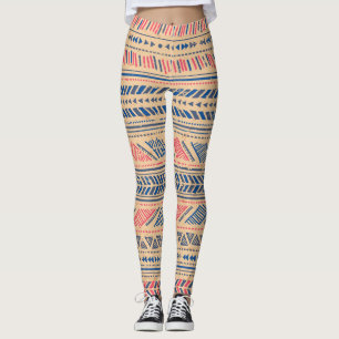 Tribal vintage ethnic: seamless pattern. leggings