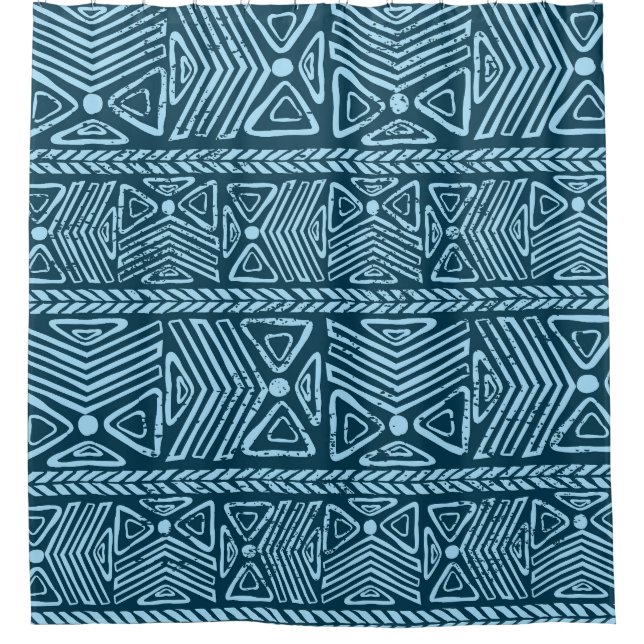 Tribal vintage ethnic, seamless pattern. shower curtain (Front)