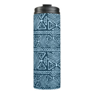 Tribal vintage ethnic seamless  thermal tumbler