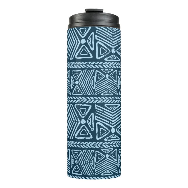 Tribal vintage ethnic seamless  thermal tumbler (Front)
