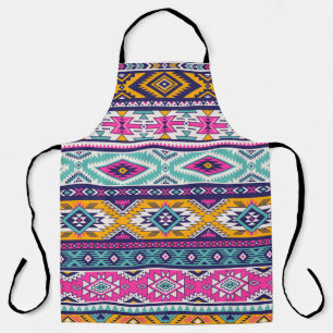 Tribal vintage Navajo: retro pattern Apron