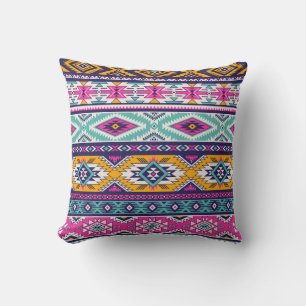 Tribal vintage Navajo: retro pattern Cushion