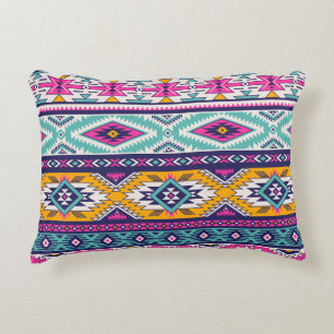 Tribal vintage Navajo: retro pattern Decorative Cushion