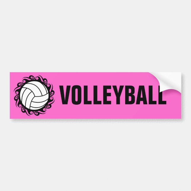 tribal volleyball bumper sticker (Front)