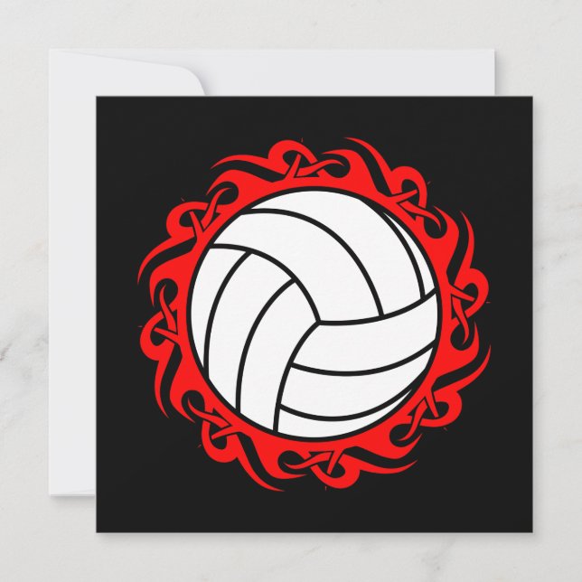 tribal volleyball invitation (Front)