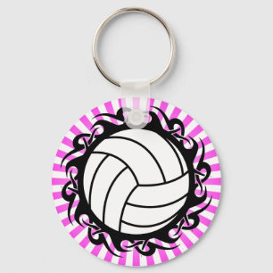 tribal volleyball key ring