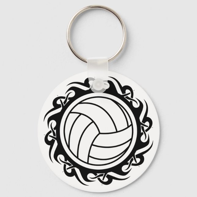 tribal volleyball key ring (Front)