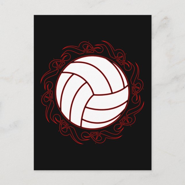 tribal volleyball postcard (Front)